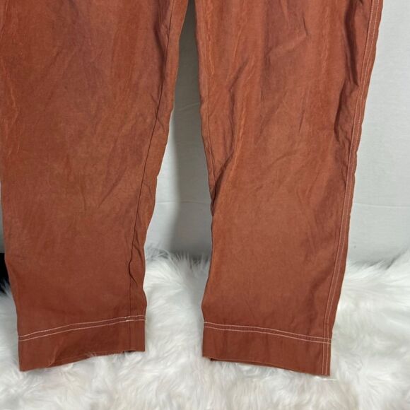Calista Copper Paper Bag Waist Pull On Pants Sz L - Picture 4 of 7